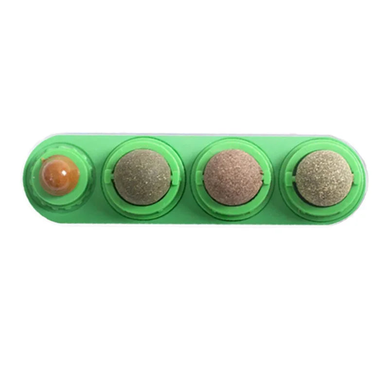 4-in-1 Rotating Catnip Silver Vine Ball