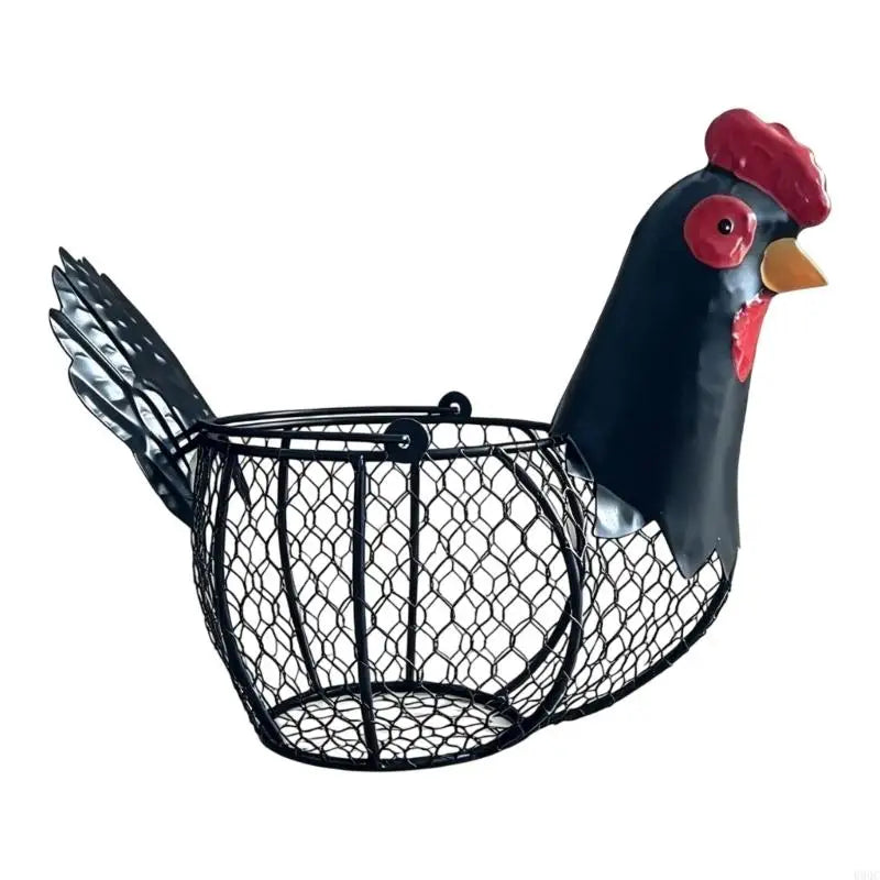 Iron Chicken Egg Holder Basket