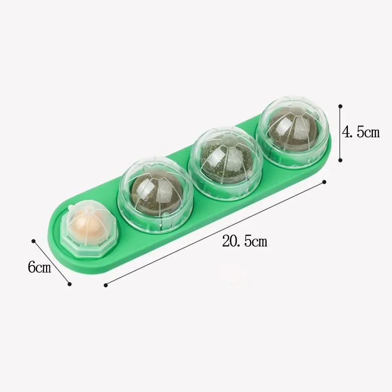 4-in-1 Rotating Catnip Silver Vine Ball