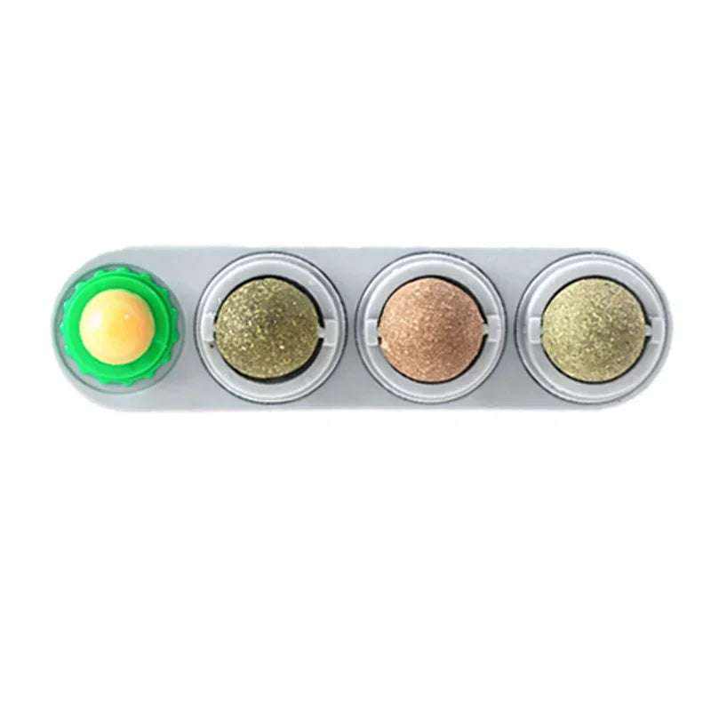 4-in-1 Rotating Catnip Silver Vine Ball