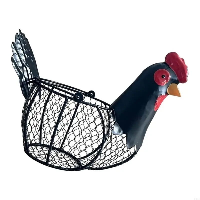 Iron Chicken Egg Holder Basket
