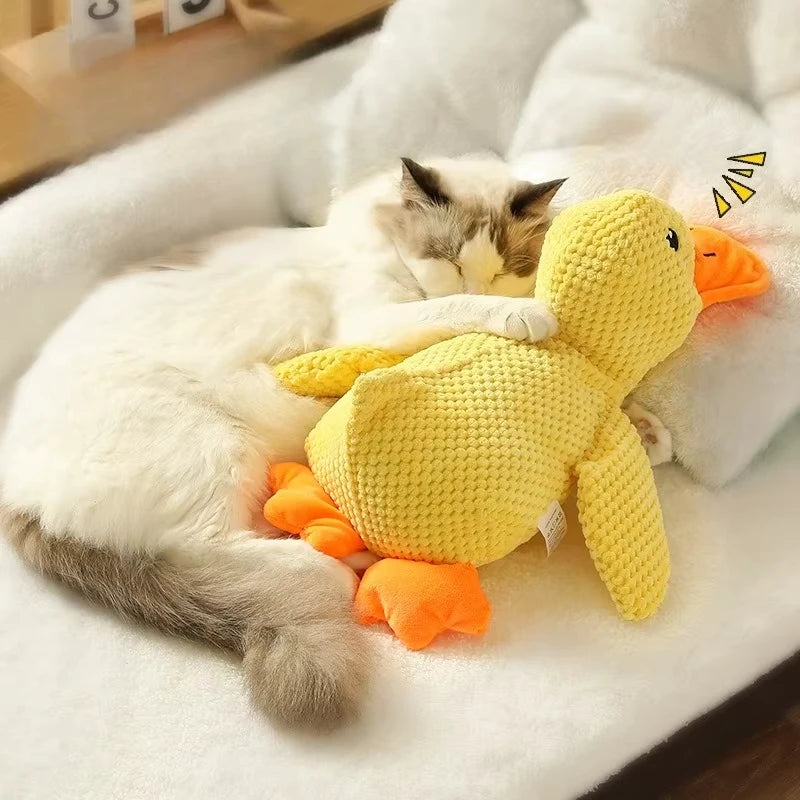 Quacking Plush Duck Dog Toy