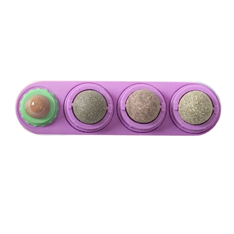 4-in-1 Rotating Catnip Silver Vine Ball