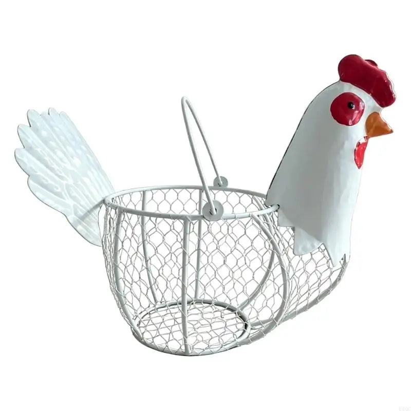 Iron Chicken Egg Holder Basket