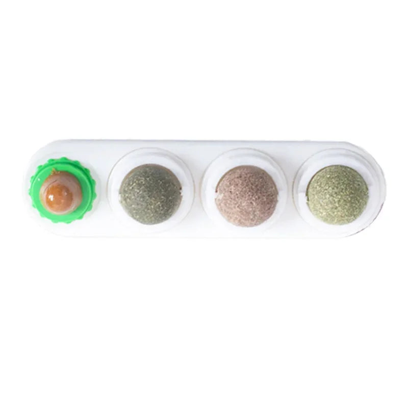 4-in-1 Rotating Catnip Silver Vine Ball