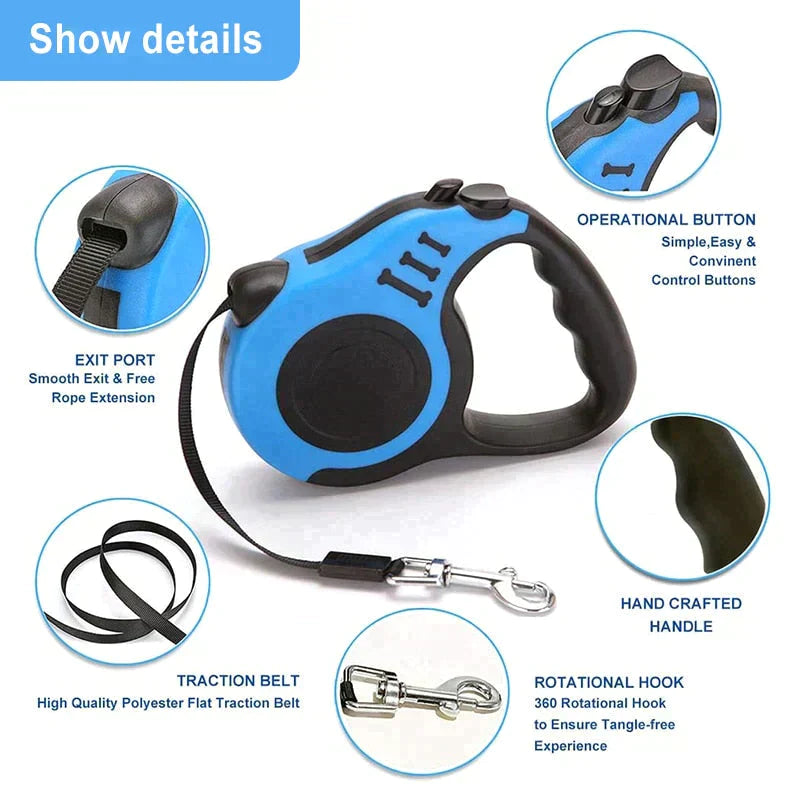 Automatic Retractable Nylon Leash
