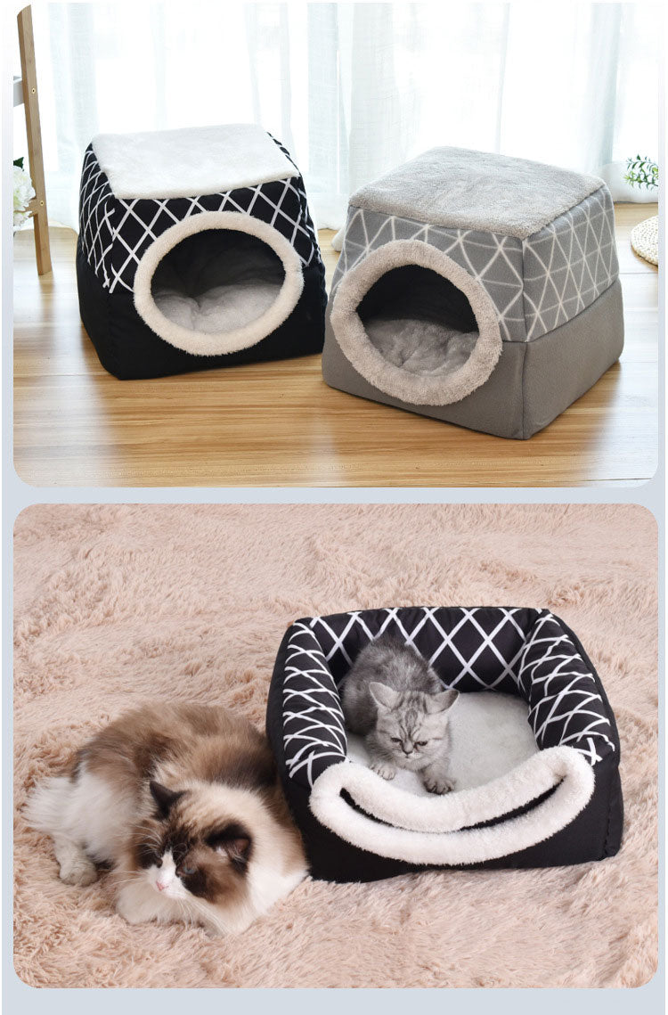 Soft Pet Cave Bed